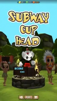 Subway Cup in head Adventure Jungle Run Screen Shot 6