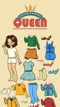 Lovely Fashion Queen : Decorate your stickers! Screen Shot 7