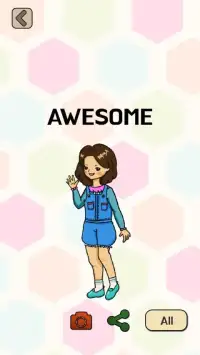 Lovely Fashion Queen : Decorate your stickers! Screen Shot 3