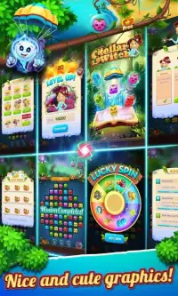 Witch Match 3 - Candy World Puzzle Screen Shot 1
