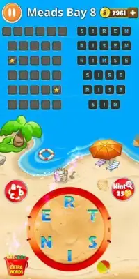 Words on Beach - Best Word Game for Holidays Screen Shot 14