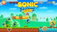 Super Sonik Hedgehog Dash: Adventure Run Screen Shot 2