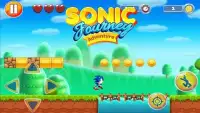Super Sonik Hedgehog Dash: Adventure Run Screen Shot 1
