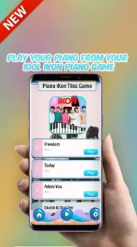 iKon Piano Game - I'M OK Screen Shot 0