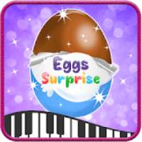 Piano Surprise Tiles Eggs : Chocolate Egg toy Game