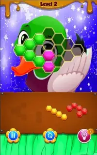 Duck Hexagon Block Puzzle Screen Shot 2