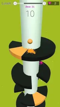 3D Ball Helix Jumping Game - Free Helix Tower Jump Screen Shot 2