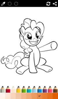 Little Pony Coloring Game Kids Screen Shot 4