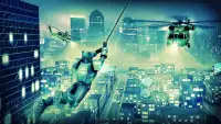 Flying Knight Superhero: Rescue Dark City 3D game Screen Shot 6