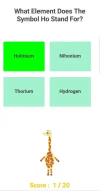 Periodic Table Game Screen Shot 1