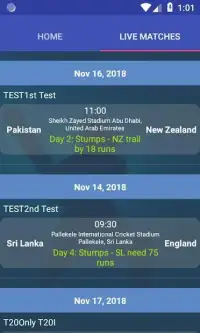 Cricket Live Line Screen Shot 0