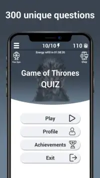 GoT Trivia Game - Online Quizzes Screen Shot 6