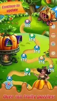 Candy Fruit Crush - Sweet Fruit Land - Jam Match 3 Screen Shot 1