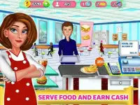 High School Cafe Cashier Girl - Kids Game Screen Shot 1