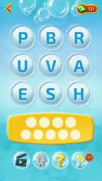 Word Bubbles. Words Puzzle Game. Screen Shot 0