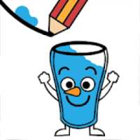 Happy Water Glass - Draw Line Game