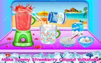 Coconut Milkshake Maker - Beach Party Cooking Game Screen Shot 5