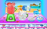 Coconut Milkshake Maker - Beach Party Cooking Game Screen Shot 1