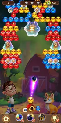 Bubble Bird Shooter - Color Bubble Game Screen Shot 7