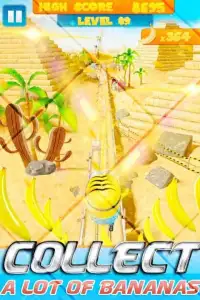 banana minion surfing adventure : subway 3D Screen Shot 1