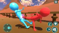 Stick Man Fighting: Flat Fall On The Floor 2018 Screen Shot 0