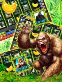 Gorilla King Slots Jungle Screen Shot 1