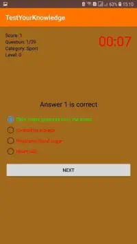 Test your knowledge Screen Shot 3