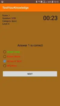 Test your knowledge Screen Shot 1
