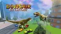 Angry Dinosaur Simulator Games: City Attack 3D Screen Shot 2
