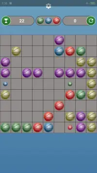 Bola warna - Color Ball Lines classic game Screen Shot 2