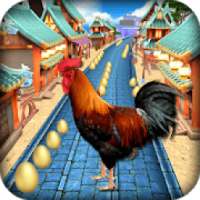 Angry Rooster Run - Animal Escape Subway Run