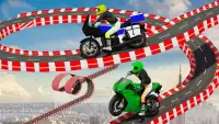 Stunt Bike Impossible Tracks-Race Moto Drive Game Screen Shot 1