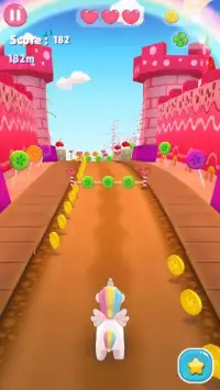 Unicorn Runner 3D: Cute Game for Girls Screen Shot 2