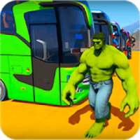 Superheroes Bus Stunts Racing