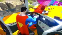 Superheroes Bus Stunts Racing Screen Shot 5