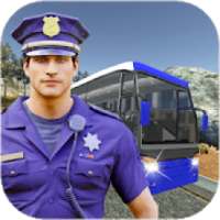 Offroad Police Bus Driving: Mountain Parking