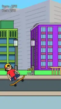 Tap Tap Skateboard Wheelie Screen Shot 1