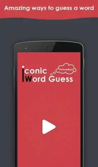 Iconic Word Guess with Fun – PictureWord Quiz Game Screen Shot 4