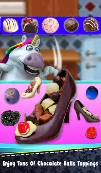 Mr. Fat Unicorn Cooking Chocolate Shoe Cake! Screen Shot 4