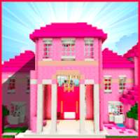 Pink house for girls. MCPE maps