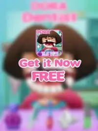 Dora the dentist game - Educational for kids Screen Shot 0