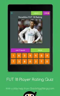 FIFA 18 Player Rating Quiz - The Ultimate FUT Quiz Screen Shot 9