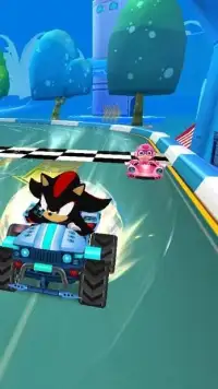 Sonic Kart Drift Race: Super Car Racing Dash Game Screen Shot 1