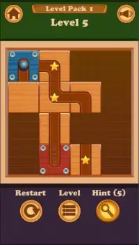 Unblock Roll Ball Puzzle - Free puzzle game. Screen Shot 1