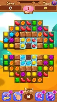 Sweet Jelly Garden : Fruit Match Games Screen Shot 1