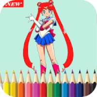 How to Color Sailor Moon Coloring Book