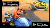 Racing Kart for Crash! Game Bandicoot Free Screen Shot 0