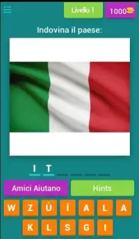 flag quiz italiano Screen Shot 1