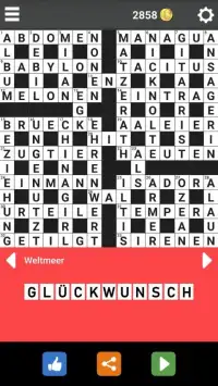 Crossword German Puzzles Free Screen Shot 0