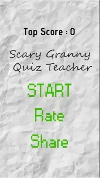 Scary Granny Math Quiz Teacher Screen Shot 1